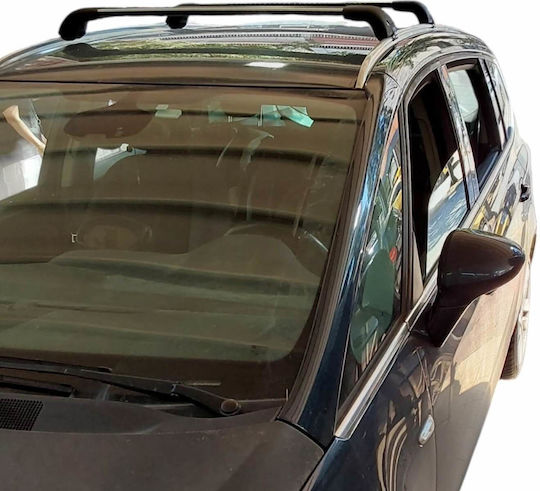 Nordrive Aluminum Car Roof Bars Silenzio for Opel Zafira Tourer Citroen CX 2011-2019 Set with Roof Rack Legs and Lock MΠ.OZAFIRATOURER.01