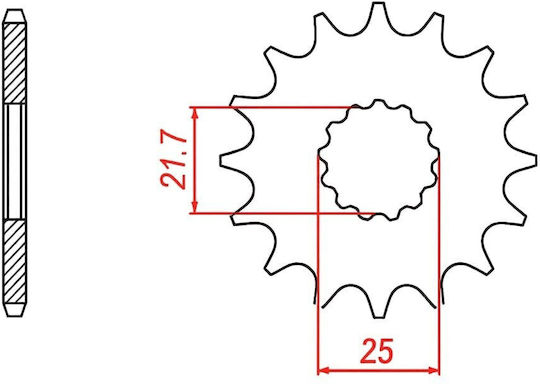 Front Sprocket 520 17 Teeth Jt Rubber Suzuki V-strom 1050cc Dl Xt 2020-2023 Providing Maximum Durability Extended Lifespan124172