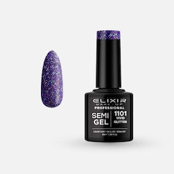 Elixir Semigel Полутраен Лак за Нокти 1101 Vivi...