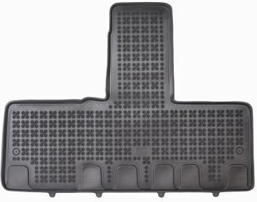 Rubber Car Mats Citroen SpaceTourer 2020+ Opel Zafira Life 2020+ Peugeot Traveller 2020-2024 Toyota Proace Verso 2020-2024 Middle Version Electric Parking Brake Raised Sides Type 3 Pieces Rezaw Plast