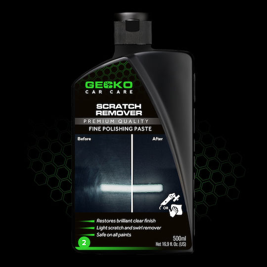 Gecko Îndepărtător de Zgârieturi Pastă de Îndepărtare a Zgârieturilor Pasul 2 500ml