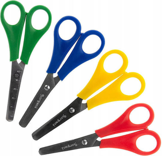 Right-handed School Scissors 13 Cm Ruler