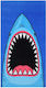 Summer Velour Shark Beach Towel 152x76cm