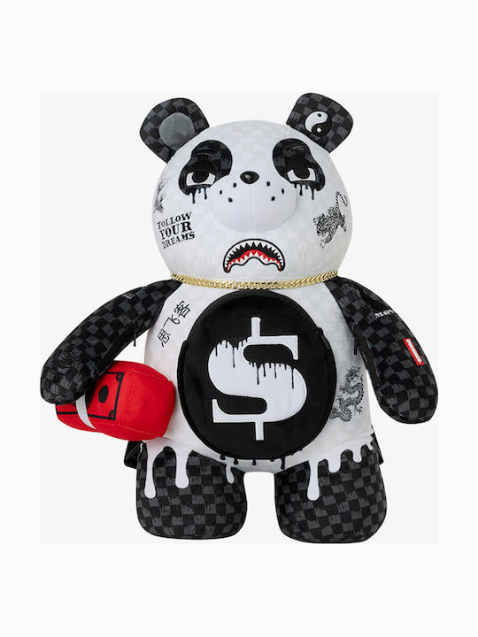 Drippy Panda Moneybear Fabric Women's Backpack Black