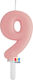 Birthday Candles Numbers Pink