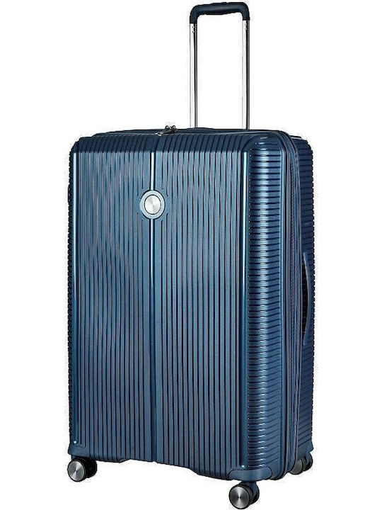 Verage Rome Large Hard Blue Travel Suitcase Hei...