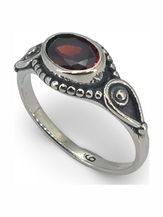 Women's Ring with Stones Silver