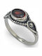 Women's Ring with Stones Silver