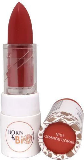 Born To Bio Lippenstift N°1 Korallenorange 3,5 g