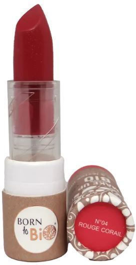 Born To Bio Born To Bio Lippenstift Matt Nr.4 Korallenrot 3,5g