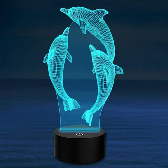 Διακοσμητικό Φωτιστικό RGB 3D Illusion