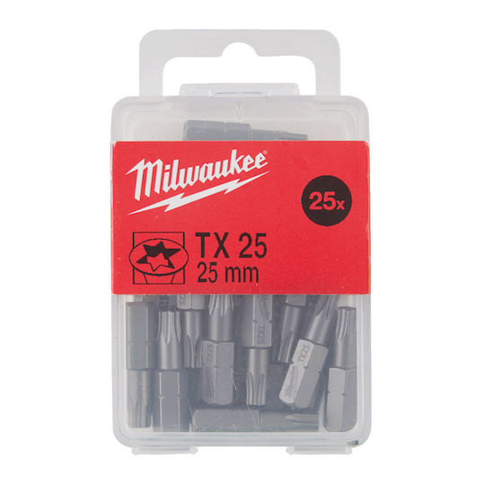 Винтовертни битове Torx 25x25mm комплект 25бр Mw