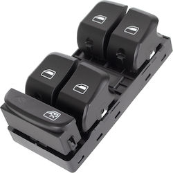 Audi A4 B8 07-16 Elektrisches Fenstersteuerungspanel Schwarz