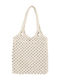 Aquablue Fabric Ecru Beach Bag