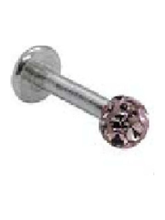 Hillas Mouth Piercing Earring with Liquid Glass Pink Gold