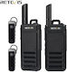 Retevis Rb639p Mini Walkie Talkie Pmr446 Usb-c și Bluetooth Set Căști 2 Bucăți