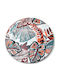 Mondex Dekorative Runde Kunststoffplatte Weiß 33x33x2cm