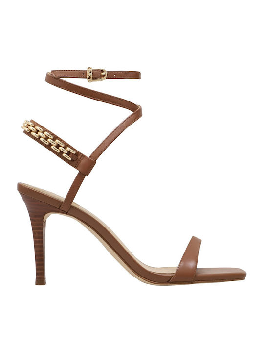 Leather Sandals Tabac Brown