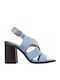 Leather Sandals Blue