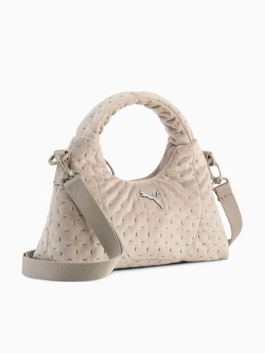Up Velvet Micro Prism Women's Shoulder Bag Grey