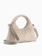 Up Velvet Micro Prism Women's Shoulder Bag Grey