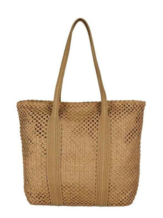Aquablue Wicker Brown Beach Bag