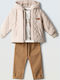Kinderbekleidungssets mit Hosen und Mantel Sommer 3 Stück Beige