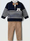 Kids Set with Pants Winter 3 Pieces Blue