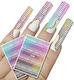 Nail Design Sticker Snake Rainbow