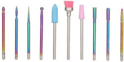 Rainbow Nail Drill Bits Set 10 Pieces Rainbow Nail Drill Bits Set 10 Pieces