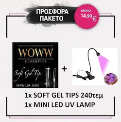 Woww Cosmetics Medium Tips Νυχιών 240τμχ