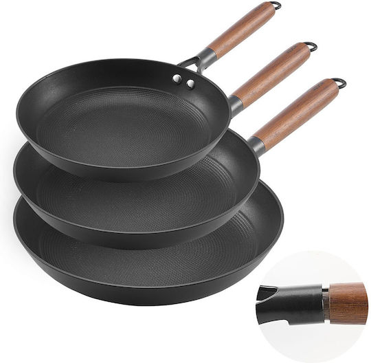 Vevor Cast Iron Pans Set 3 Pieces