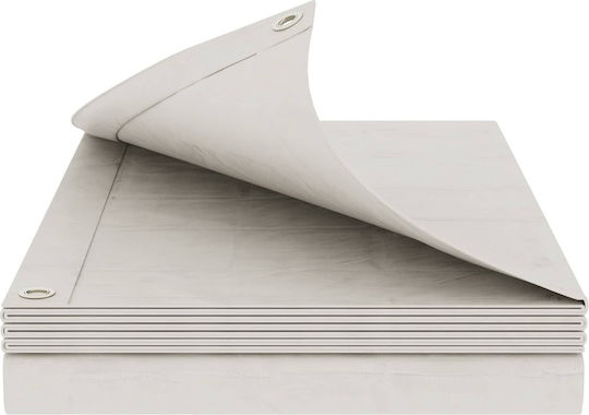 vidaXL Waterproof Tarpaulin 180g/m² 12x6m Lightweight White