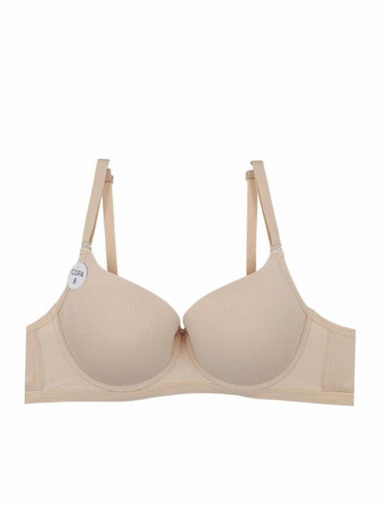 Beige Büstenhalter mit leichter Polsterung & Bügel