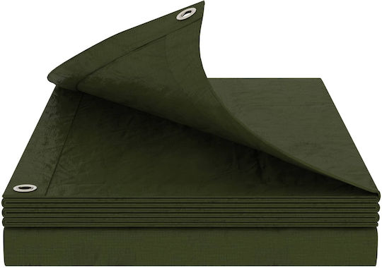 vidaXL Waterproof Tarpaulin 180g/m² 8x8m Light Type Green