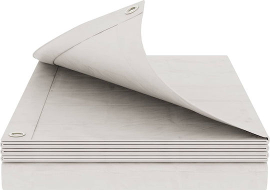 vidaXL Waterproof Tarpaulin 260g/m² 12x8m Heavy Duty White