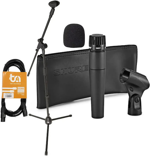 Shure SM57 Ultimate Paket Dynamisches Mikrofon XLR Handgerät für Studio