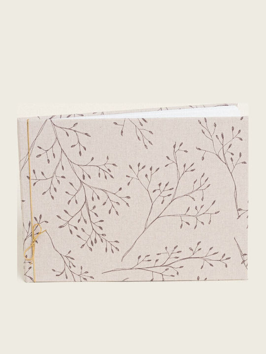 Beauty Home Hochzeitswunschbücher Zweige Beigen Hintergrund Seitlich