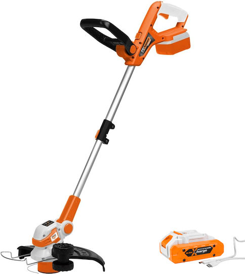 Ruris 2024e Tăietoare De Iarbă Fără Fir Lățime De Tăiere 300 Mm Ușoară 1 7 Kg Baterie 20v 4ah Usb-c Inclusă