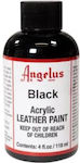 Angelus Schwarze Acryl Lederfarbe 118ml