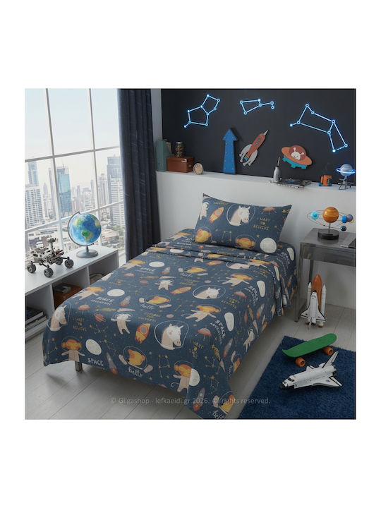 Casa Colori Set Kids Pillowcases Made of 100% Cotton 50x70cm