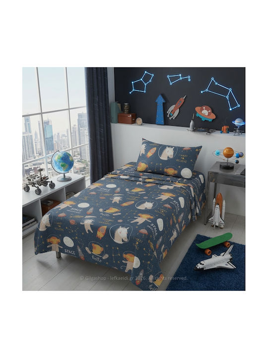 Casa Colori Kinderbettbezug Einzeln Baumwolle N9 160x240cm