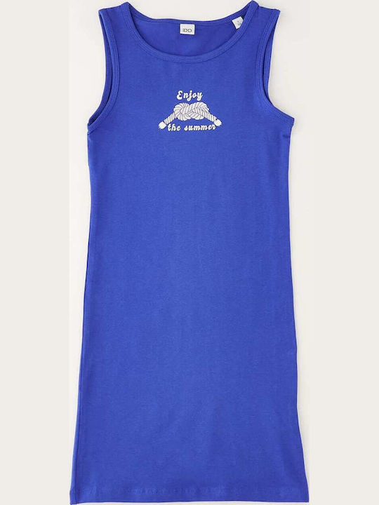 Girls Dress Sleeveless Blue