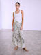 Celestino Damenhose Elastischer Bund Loose Fit Khaki