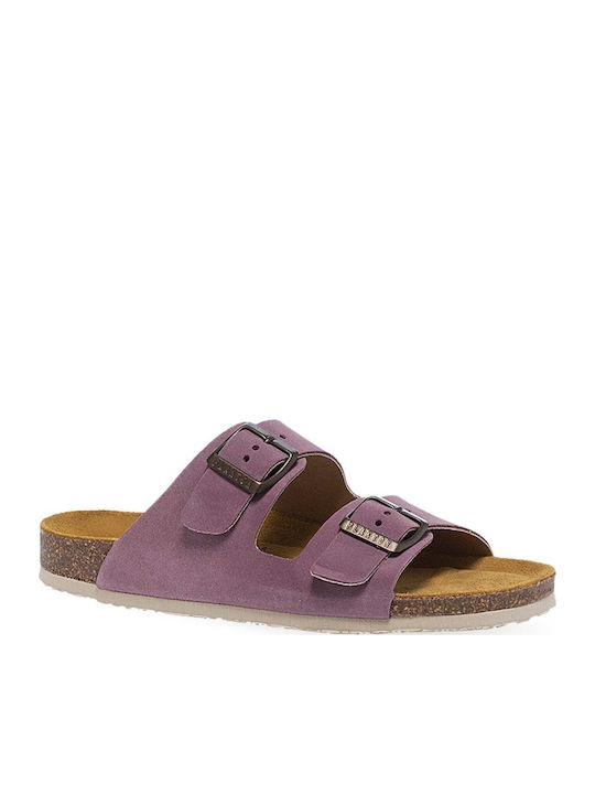 Plakton Leather Women's Anatomic Sandals Purple