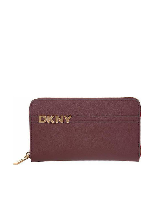 DKNY Avril Δερμάτινο Γυναικείο Πορτοφόλι Μπορντό