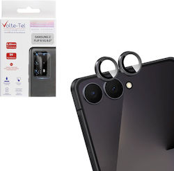 Volte-Tel Glass Cover Προστασία Κάμερας Tempered Glass Μαύρο για το Samsung Z Flip 8 5g