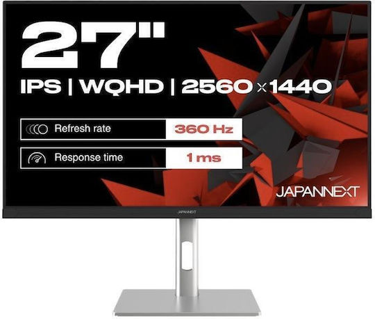 Japannext JN-I270WQHD300F IPS HDR Gaming Monitor 27" QHD 2560x1440 300Hz with Response Time 2ms GTG Grey