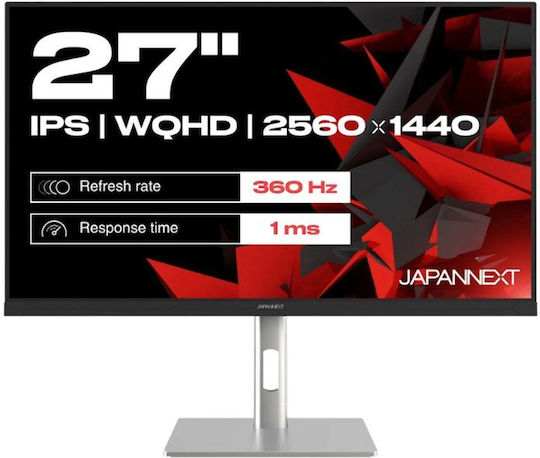 Japannext JN-I270WQHD300F IPS HDR Gaming Monitor 27" QHD 2560x1440 300Hz with Response Time 2ms GTG Grey