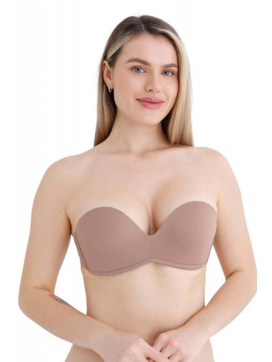 Βιζον Strapless Σουτιέν με Μπανέλες